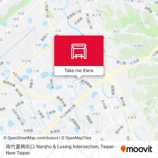 南竹蘆興街口 Nanjhu & Lusing Intersection map