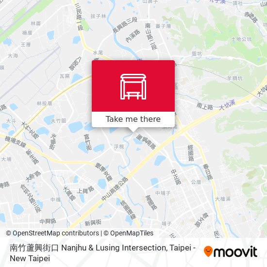 南竹蘆興街口 Nanjhu & Lusing Intersection map