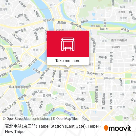 臺北車站(東三門) Taipei Station (East Gate) map