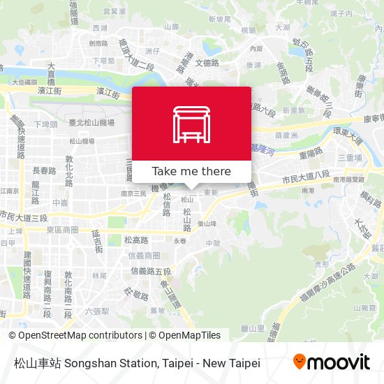 松山車站 Songshan Station map