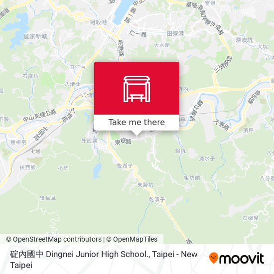 碇內國中 Dingnei Junior High School. map