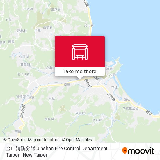 金山消防分隊 Jinshan Fire Control Department map