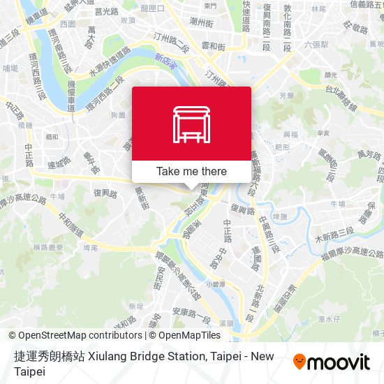 捷運秀朗橋站 Xiulang Bridge Station地圖