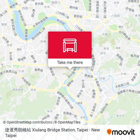 捷運秀朗橋站 Xiulang Bridge Station map