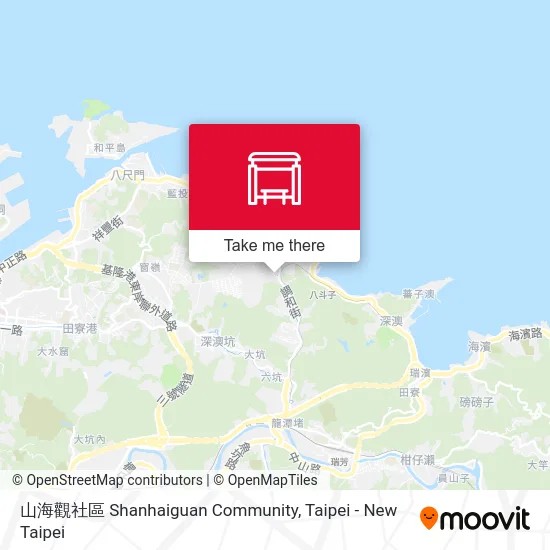 山海觀社區 Shanhaiguan  Community map
