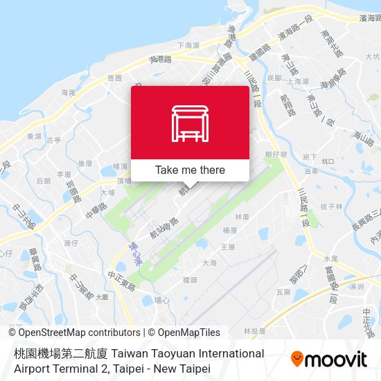 桃園機場第二航廈 Taiwan Taoyuan International Airport Terminal 2地圖