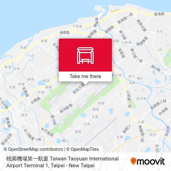 桃園機場第一航廈 Taiwan Taoyuan International Airport Terminal 1地圖