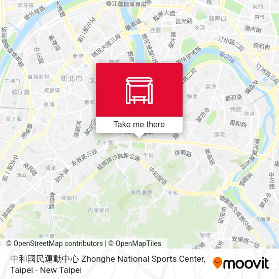 中和國民運動中心 Zhonghe National Sports Center地圖