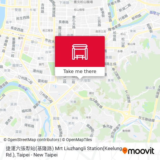 捷運六張犁站(基隆路) Mrt Liuzhangli Station(Keelung Rd.) map