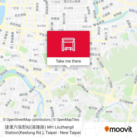 捷運六張犁站(基隆路) Mrt Liuzhangli Station(Keelung Rd.) map