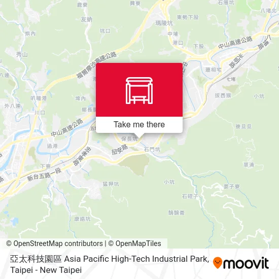 亞太科技園區 Asia Pacific High-Tech Industrial Park map