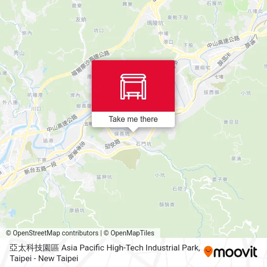 亞太科技園區 Asia Pacific High-Tech Industrial Park map