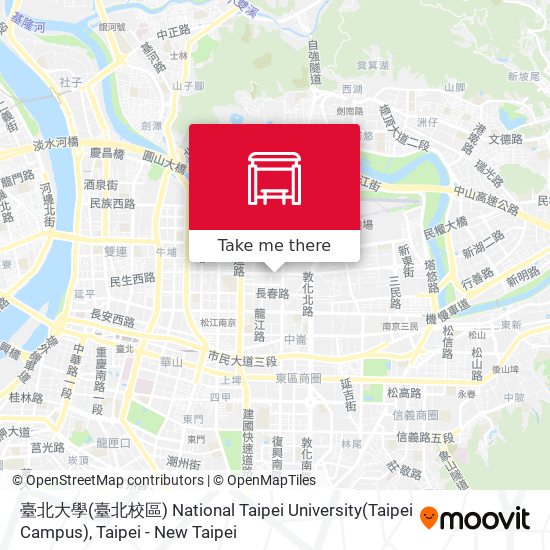 臺北大學(臺北校區) National Taipei University(Taipei Campus)地圖