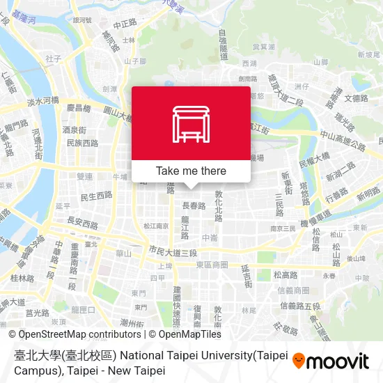 臺北大學(臺北校區) National Taipei University(Taipei Campus)地圖