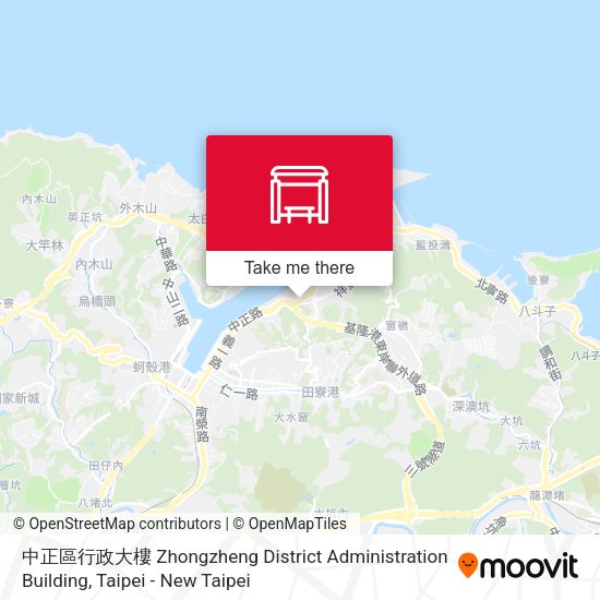 中正區行政大樓 Zhongzheng District Administration Building地圖