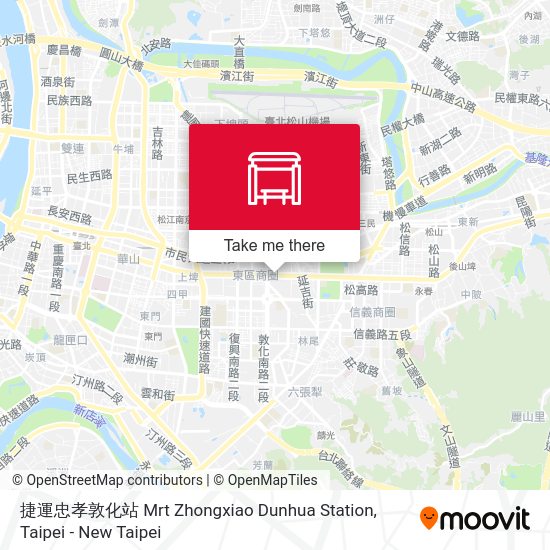 捷運忠孝敦化站 Mrt Zhongxiao Dunhua Station地圖