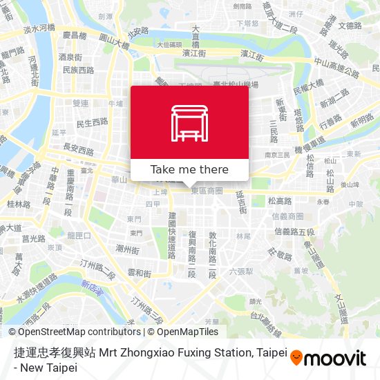 捷運忠孝復興站 Mrt Zhongxiao Fuxing Station地圖
