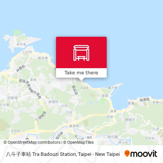 八斗子車站 Tra Badouzi Station地圖