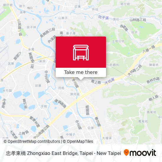 忠孝東橋 Zhongxiao East Bridge map