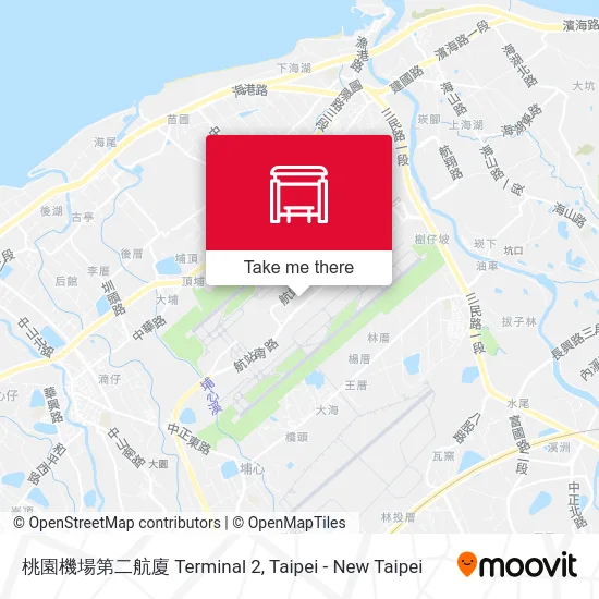 桃園機場第二航廈 Terminal 2 map