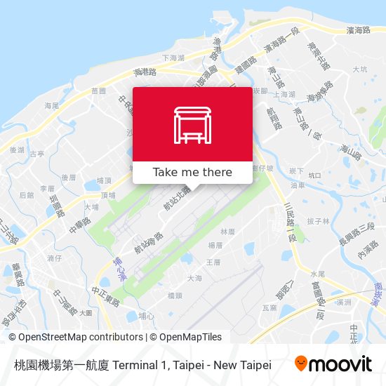 桃園機場第一航廈 Terminal 1 map