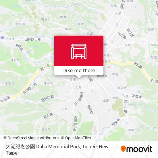 大湖紀念公園 Dahu Memorial Park map