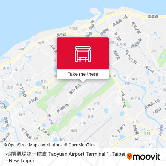 桃園機場第一航廈 Taoyuan Airport  Terminal 1地圖