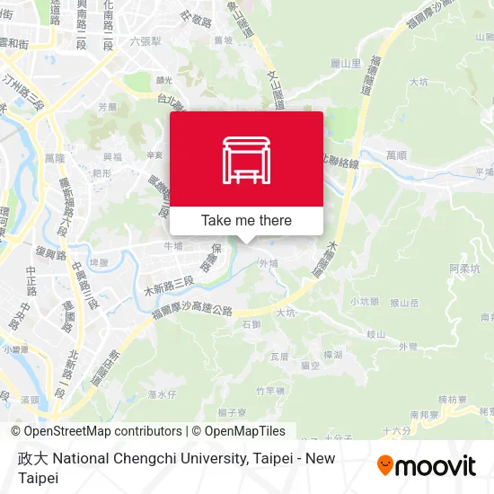 政大 National Chengchi University地圖