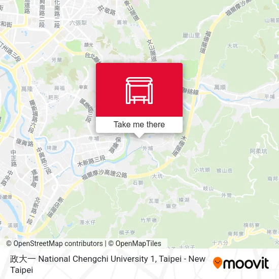 政大一 National Chengchi University 1 map