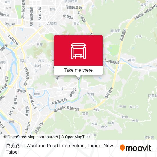 萬芳路口 Wanfang Road Intersection地圖
