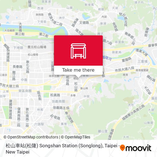 松山車站(松隆) Songshan Station (Songlong) map