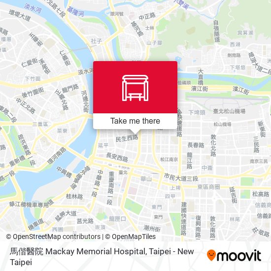 馬偕醫院 Mackay Memorial Hospital map