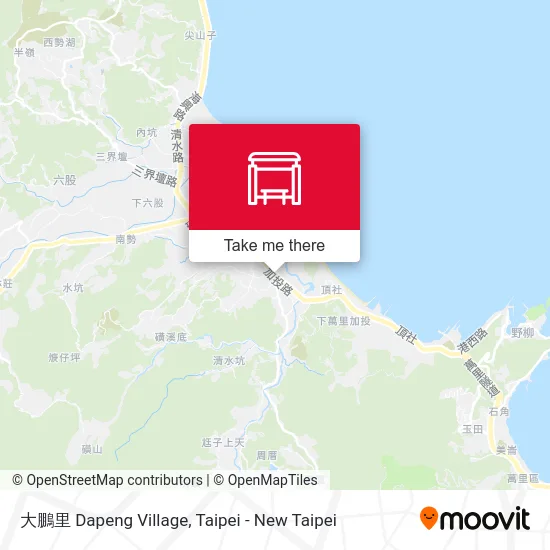 大鵬里 Dapeng Village map