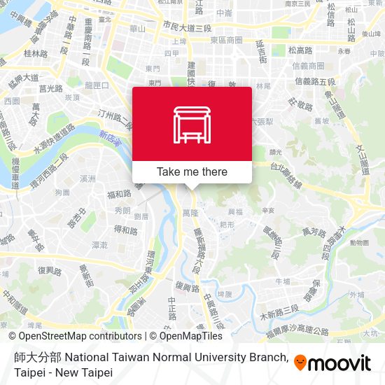 師大分部 National Taiwan Normal University Branch地圖