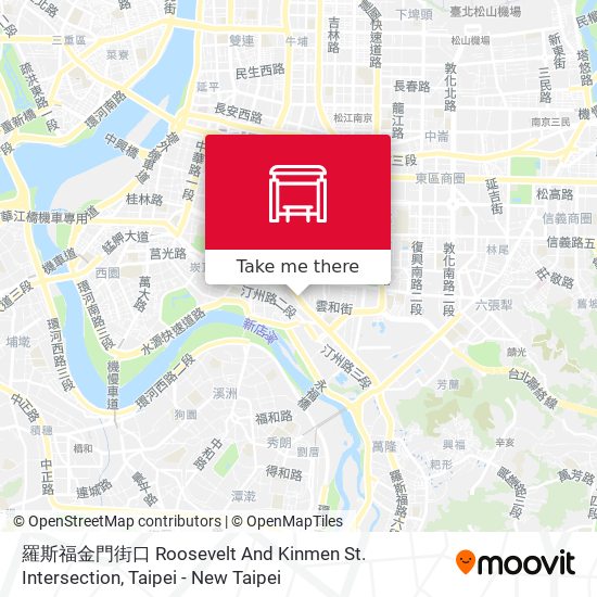 羅斯福金門街口 Roosevelt And Kinmen St. Intersection map