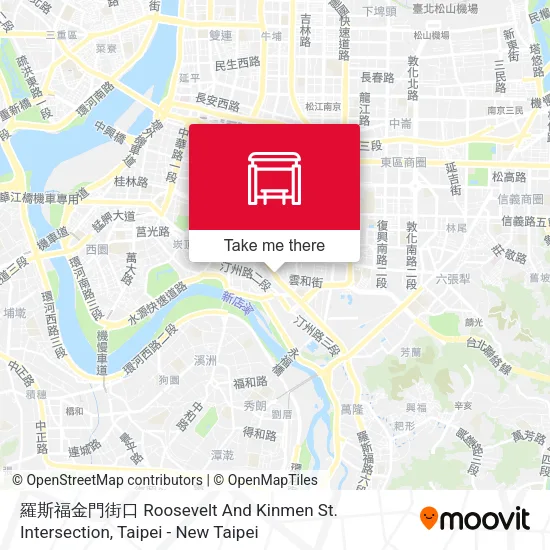 羅斯福金門街口 Roosevelt And Kinmen St. Intersection地圖