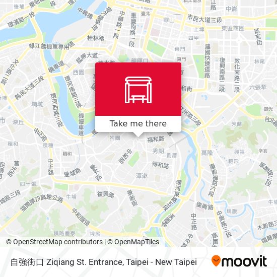 自強街口 Ziqiang St. Entrance map
