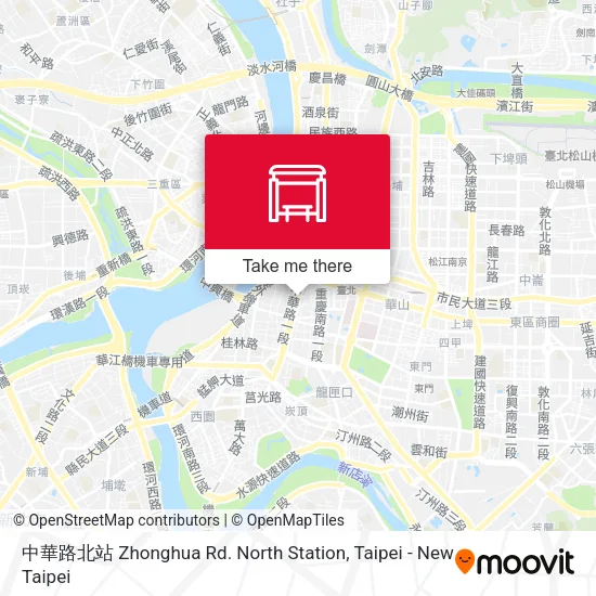 中華路北站 Zhonghua Rd. North Station map