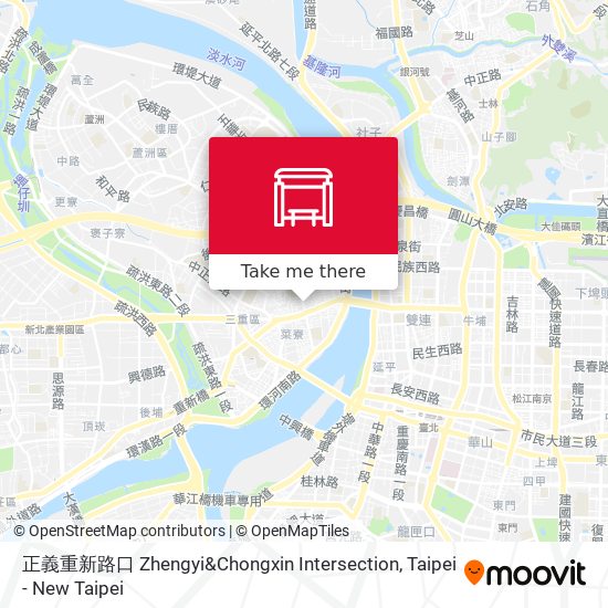 正義重新路口 Zhengyi&Chongxin Intersection map