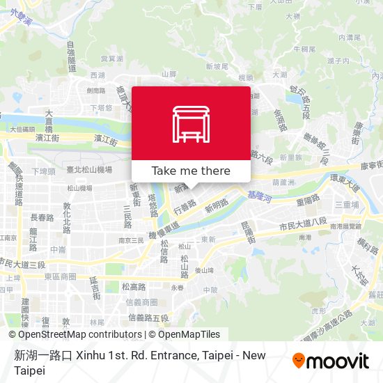 新湖一路口 Xinhu 1st. Rd. Entrance地圖