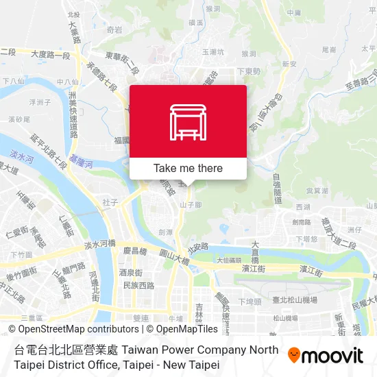 台電台北北區營業處 Taiwan Power Company North Taipei District Office map