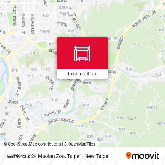貓纜動物園站 Maolan Zoo map