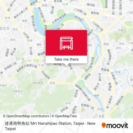 捷運南勢角站 Mrt Nanshijiao Station map