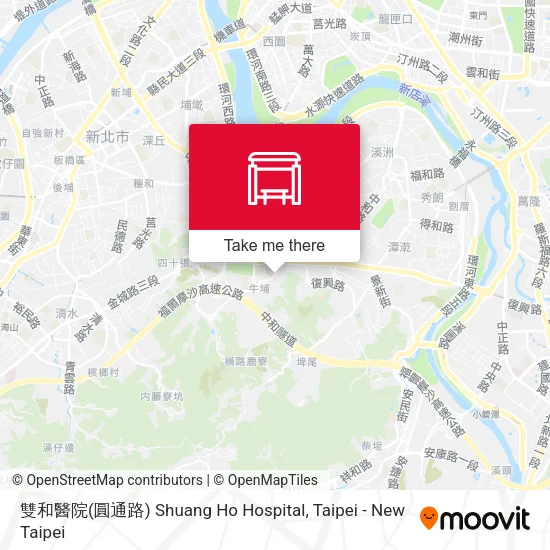 雙和醫院(圓通路) Shuang Ho Hospital map