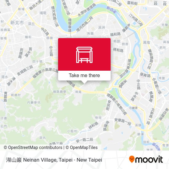 湖山巖 Neinan Village map