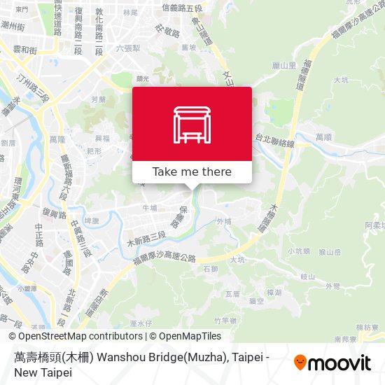 萬壽橋頭(木柵) Wanshou Bridge(Muzha) map