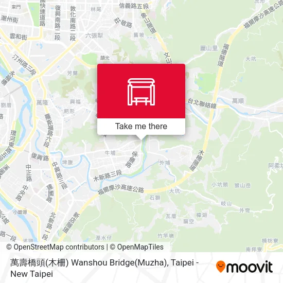 萬壽橋頭(木柵) Wanshou Bridge(Muzha) map