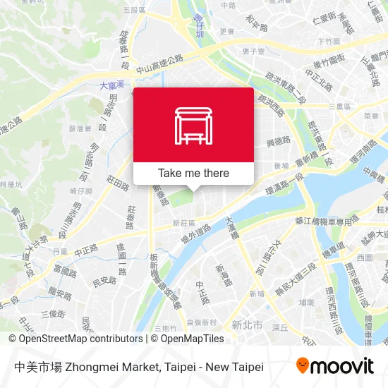 中美市場 Zhongmei Market map