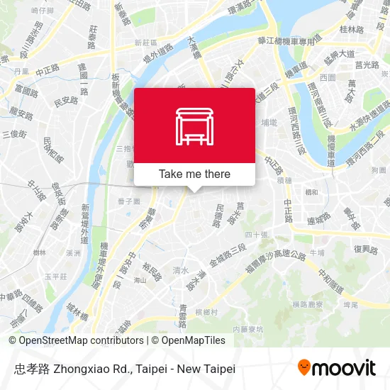 忠孝路 Zhongxiao Rd. map