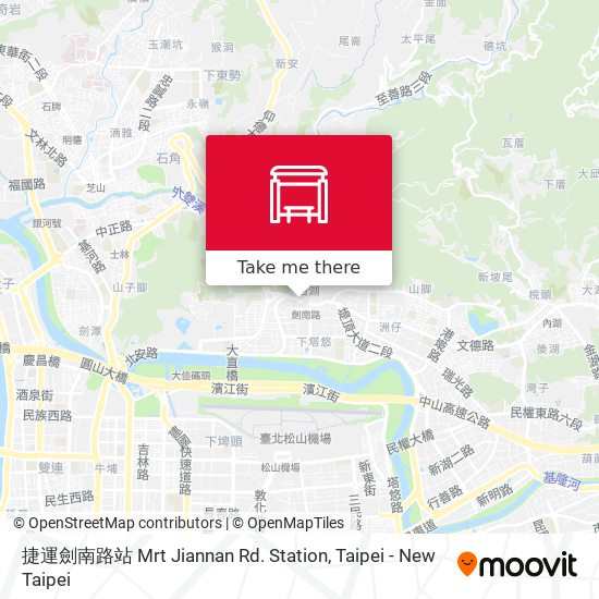 捷運劍南路站 Mrt Jiannan Rd. Station map